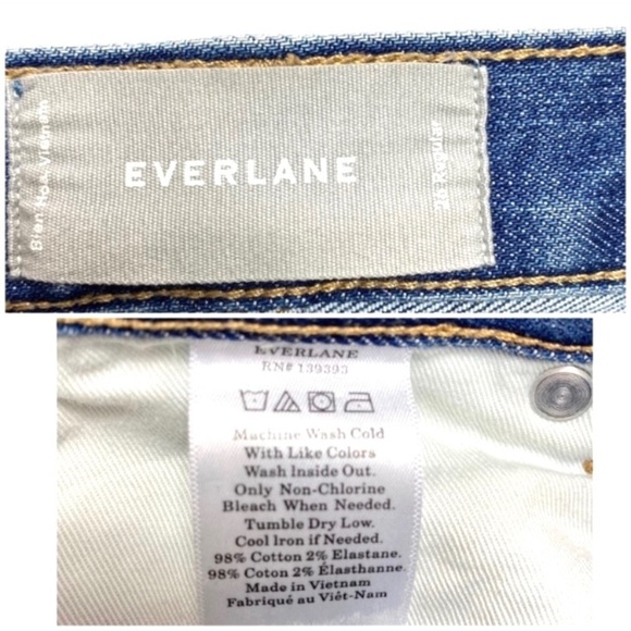 EVERLANE High Rise Skinny Legs Jeans in light Washed Size 26 Regular - Picture 6 of 9